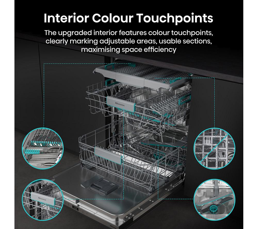 HISENSE HV16CUK Full-size Fully Integrated Dishwasher