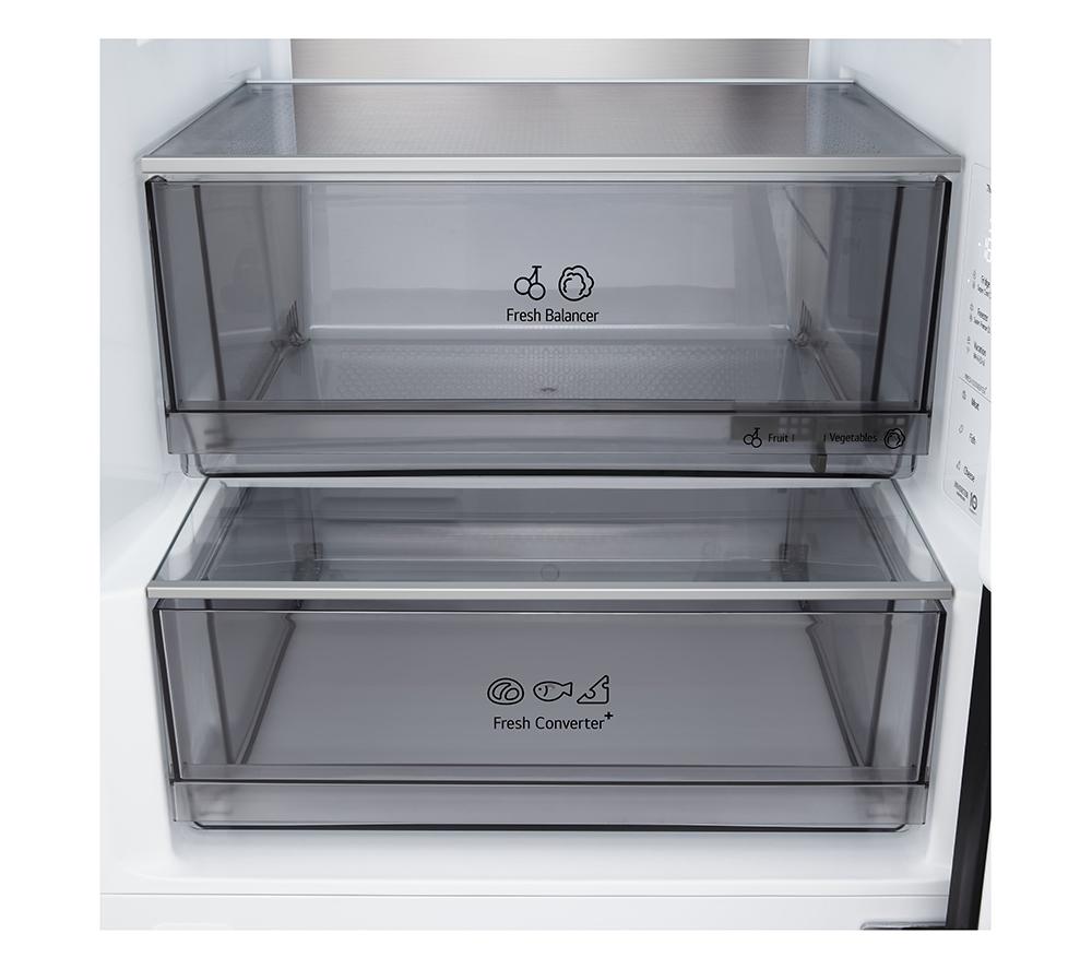 Frigorífico combi LG Fit & Max GBBS524CEV 60/40 - Acero negro Essence