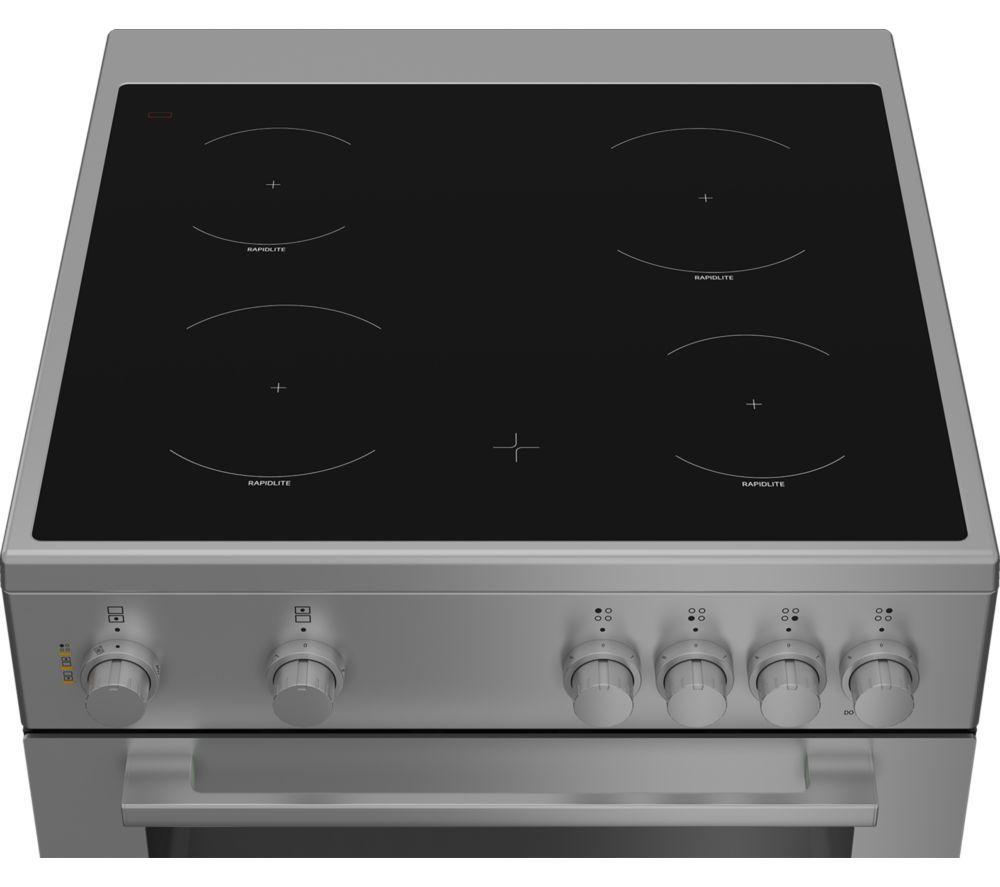 Cocina eléctrica de cerámica FLAVEL MF60CTS de 60 cm - Plata