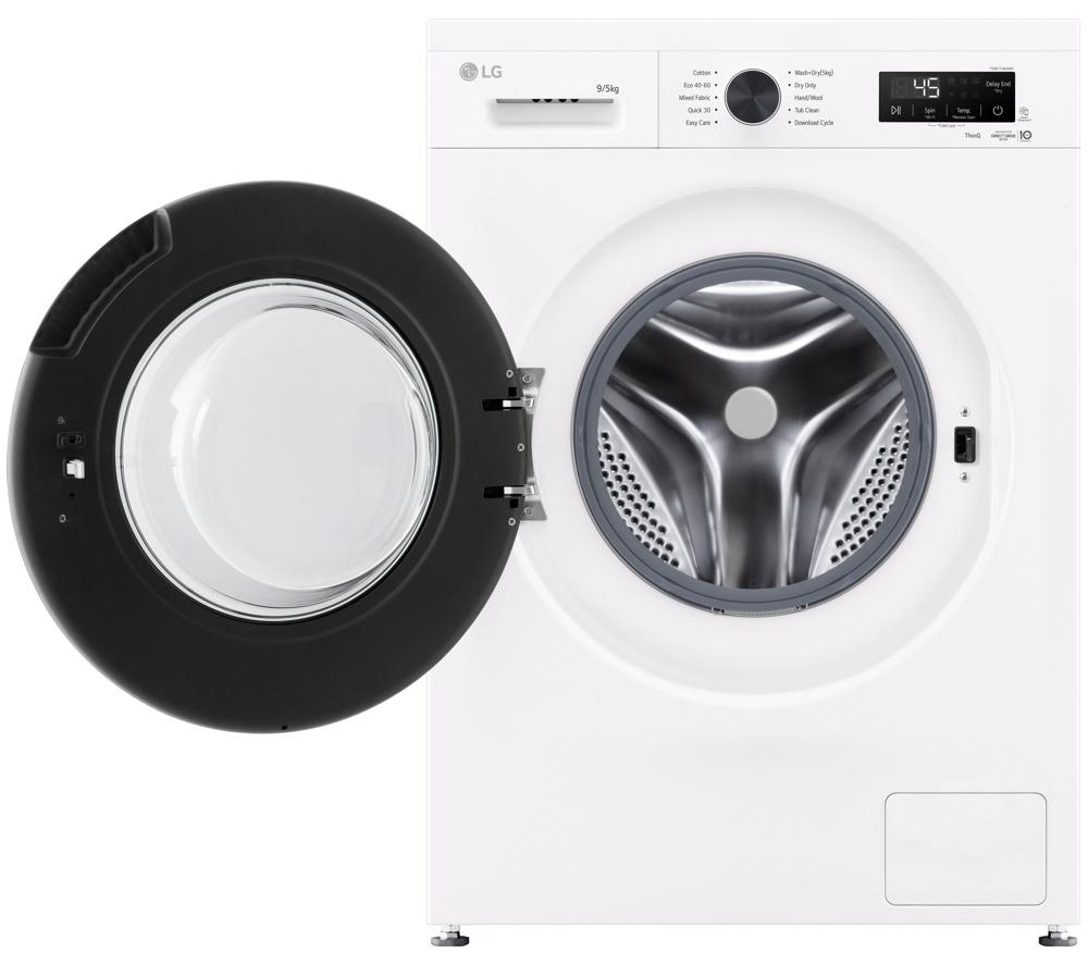 LG Series 2 Direct Drive W4X1095NWK WiFi-enabled 9 kg Washer Dryer - White
