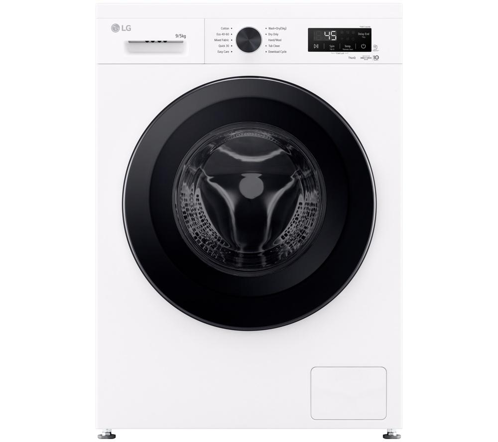 LG Series 2 Direct Drive W4X1095NWK WiFi-enabled 9 kg Washer Dryer - White