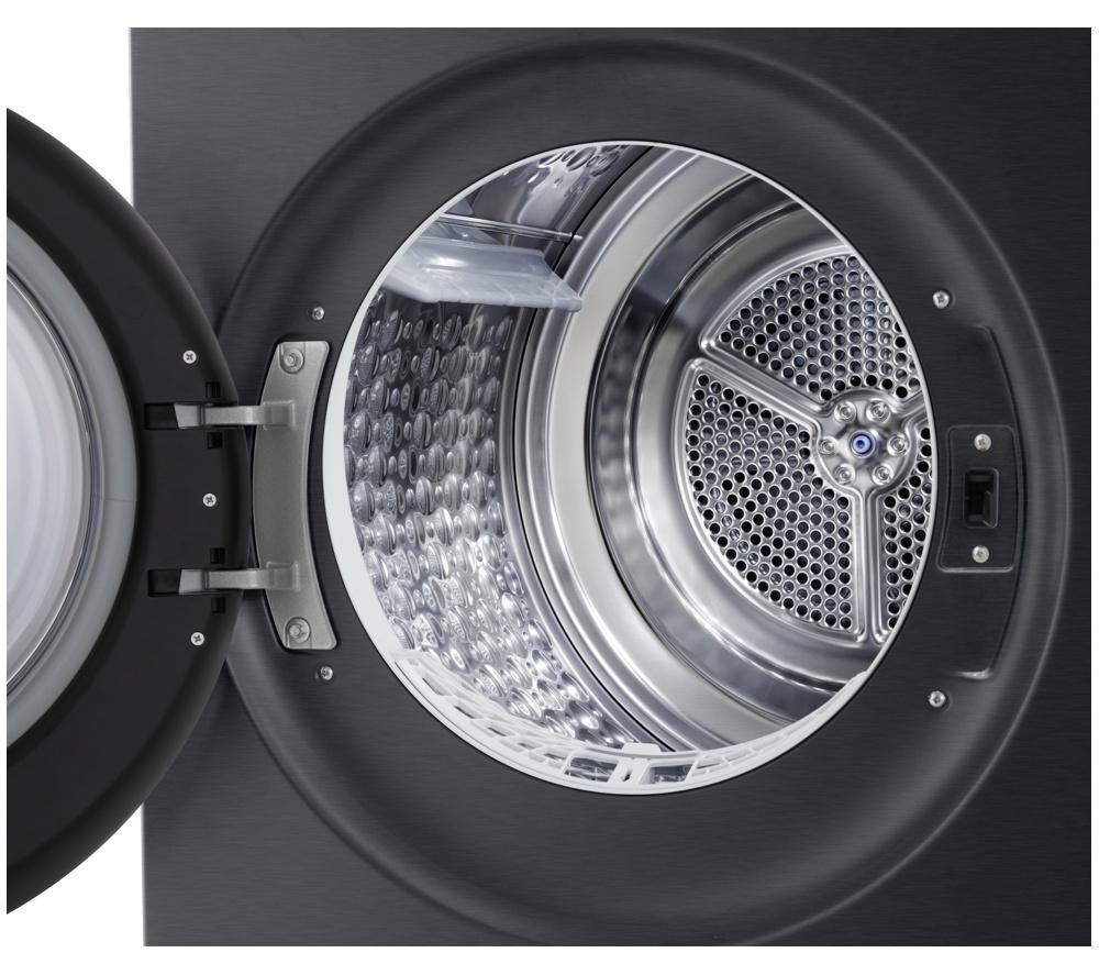 Secadora con bomba de calor LG Serie 7 AI Dry RHX7010TBB de 10 kg - Negro mate