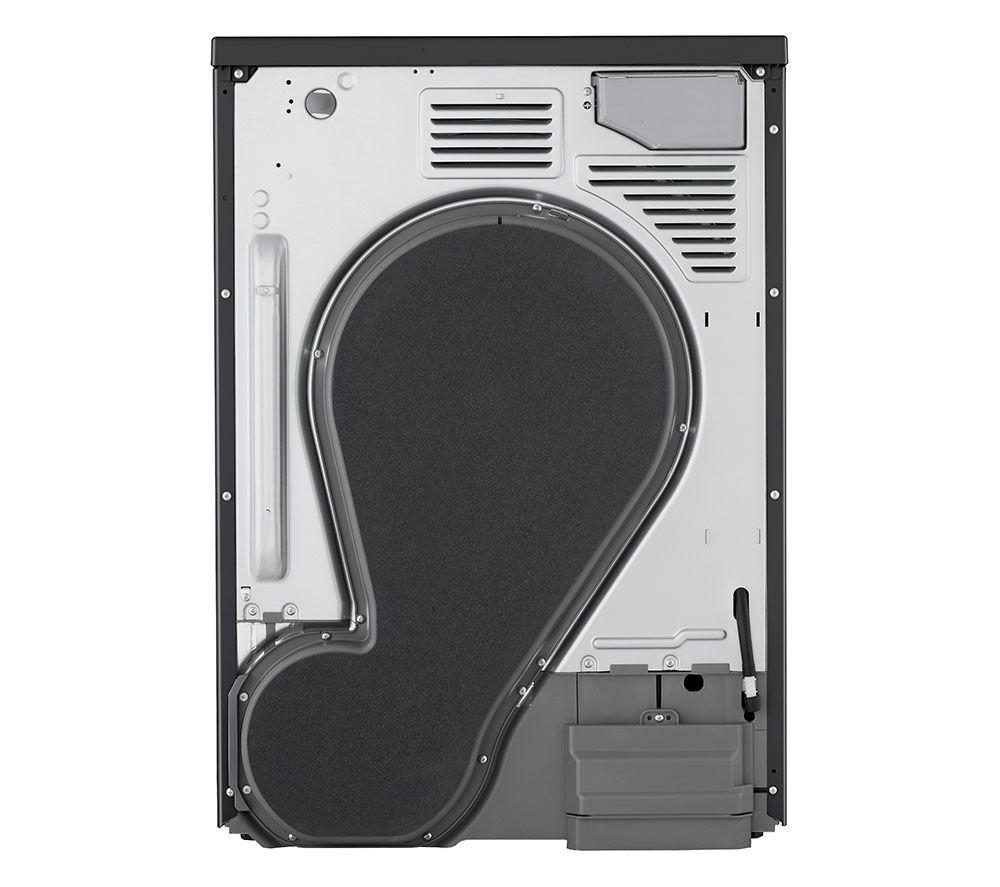 Secadora con bomba de calor LG Serie 7 AI Dry RHX7010TBB de 10 kg - Negro mate