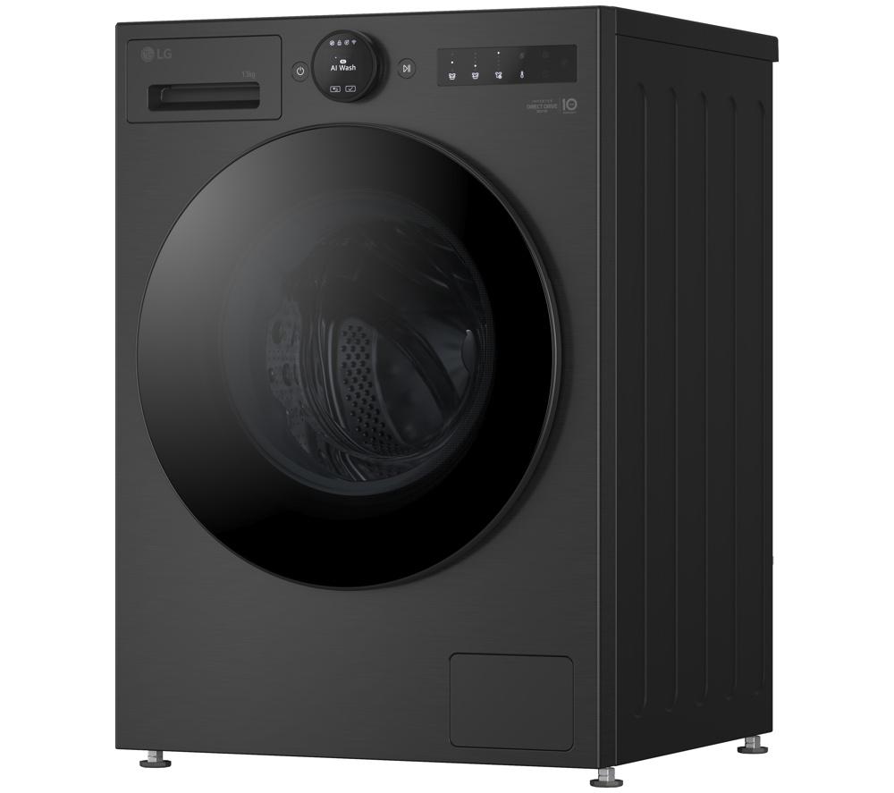 Lavadora LG Serie 7 ezDispense F4X7513TBB con WiFi, 13 kg, 1400 rpm - Negro Mate