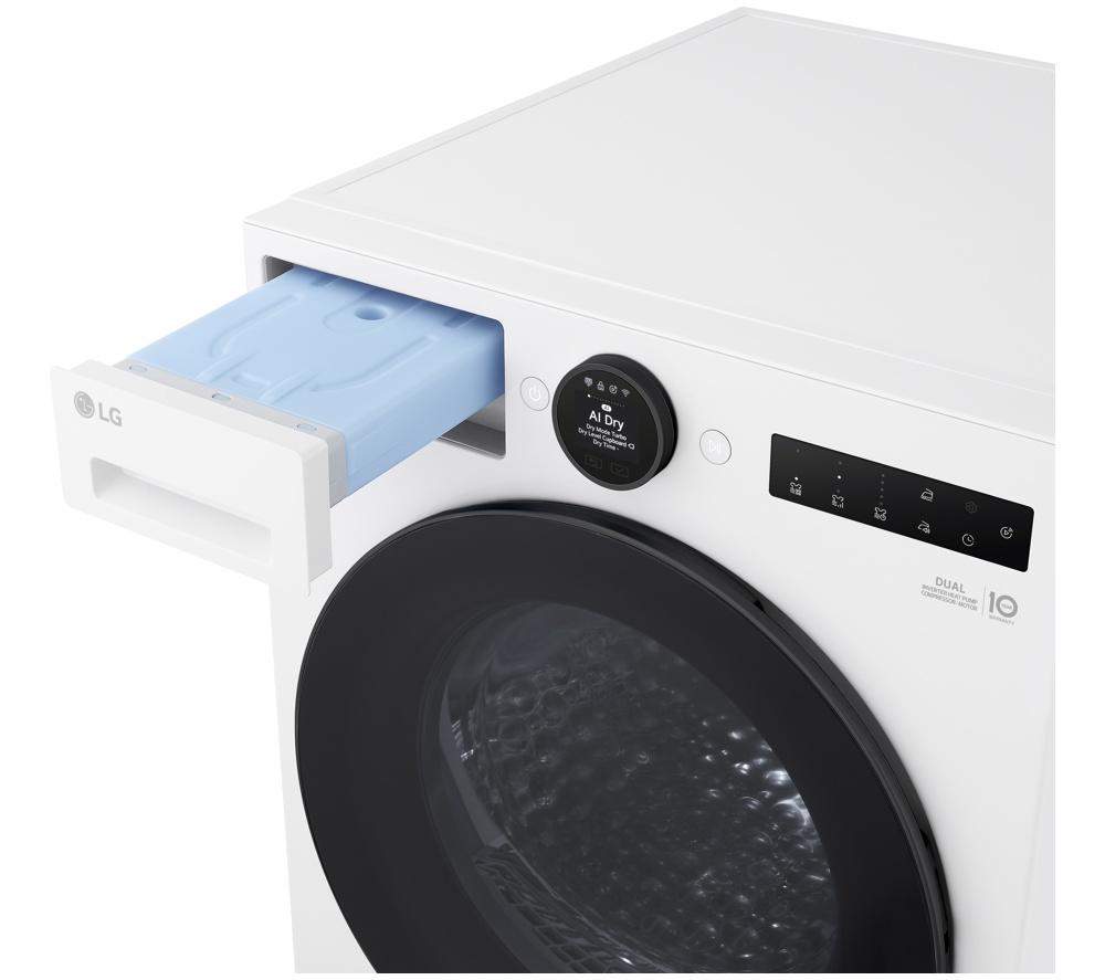 LG Series 7 AI Dry RHX7010TWB 10 kg Heat Pump Tumble Dryer - White