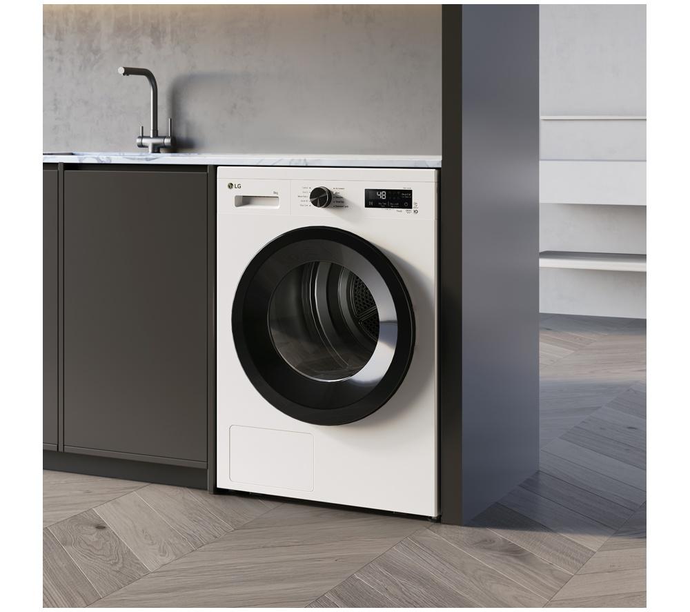 LG Series 2 ThinQ RHX1009NWK 9 kg Heat Pump Tumble Dryer - White