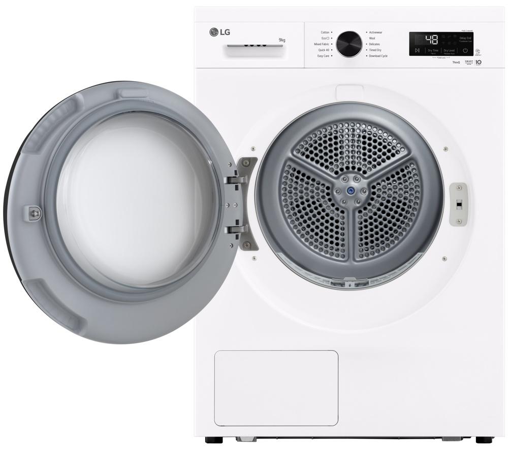 LG Series 2 ThinQ RHX1009NWK 9 kg Heat Pump Tumble Dryer - White