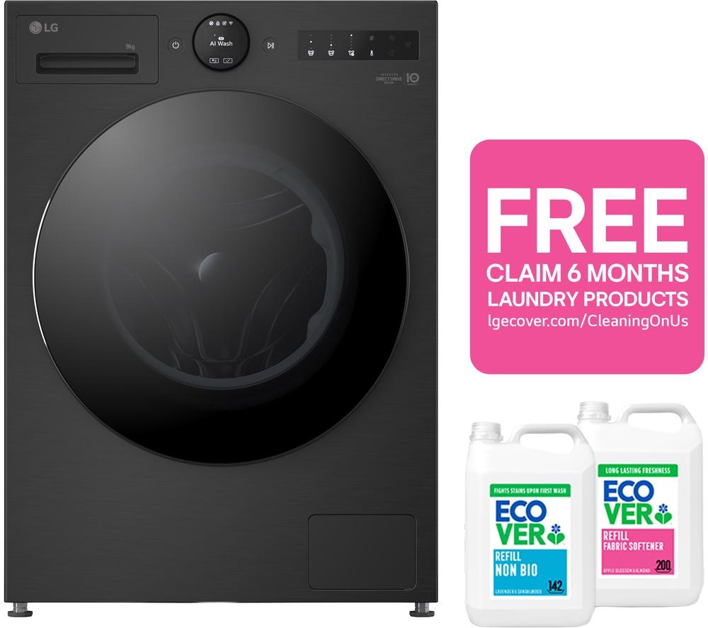 LG Serie 7 AI Dry RHX7009TBB Secadora con bomba de calor de 9 kg - Negro mate
