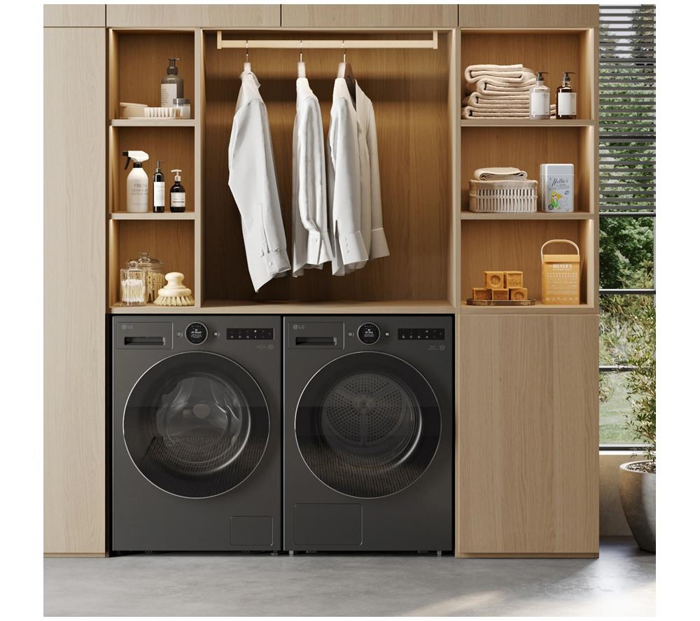 LG Series 7 AI Dry RHX7009TBB 9 kg Heat Pump Tumble Dryer - Matte Black