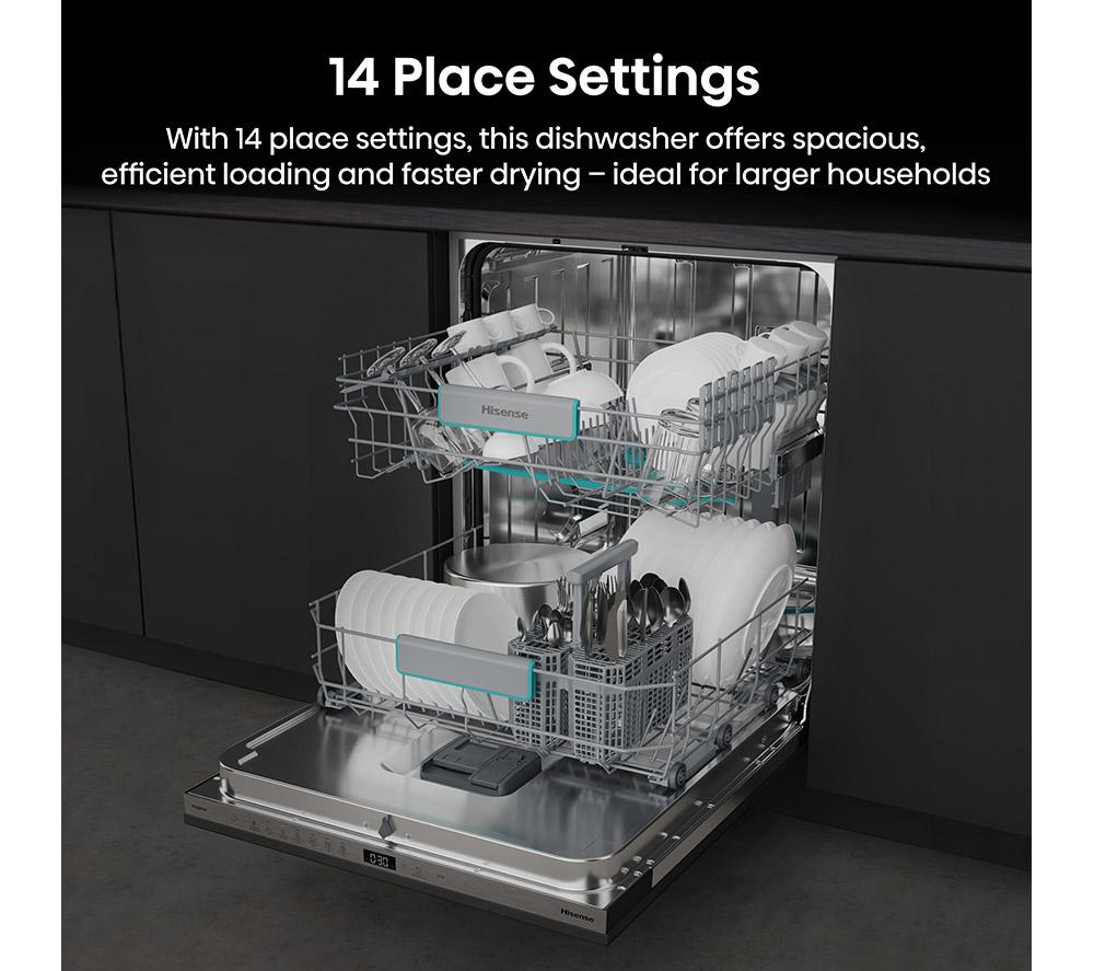 Lavavajillas totalmente integrado HISENSE HV642C65UK de tamaño estándar
