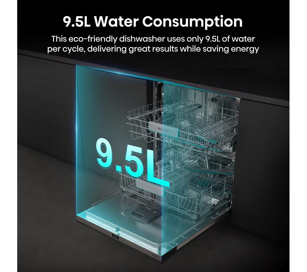 Lavavajillas totalmente integrado HISENSE HV642C65UK de tamaño estándar