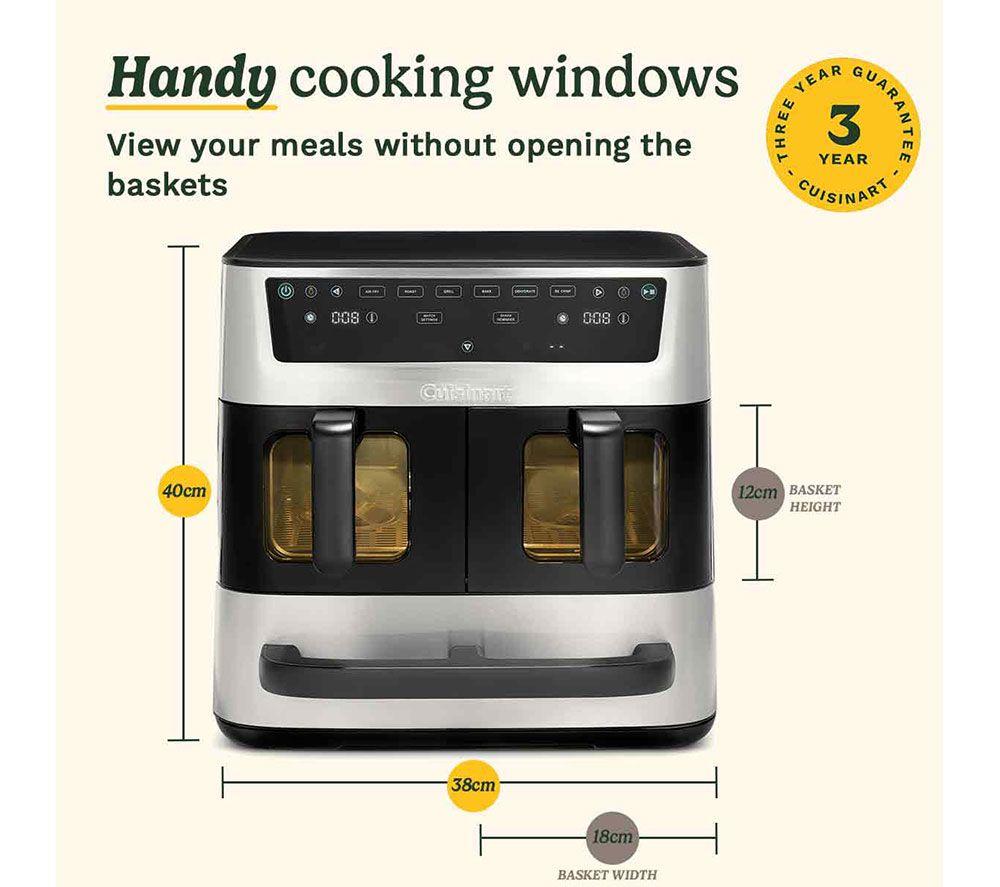 CUISINART ATF13XSSU Freidora de aire y horno TriZone - Acero inoxidable y negro