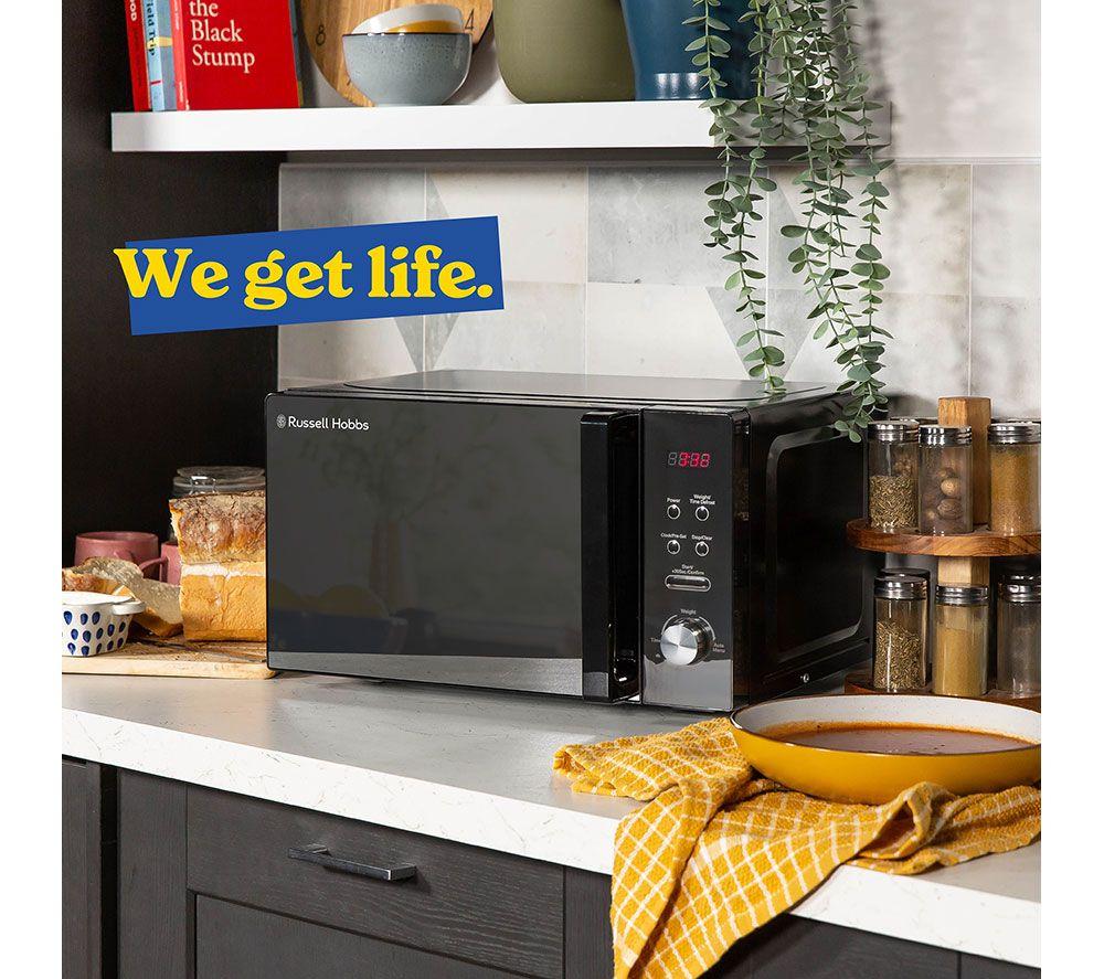 RUSSELLL HOBBS RHM2076B Compact Solo Microwave - Black
