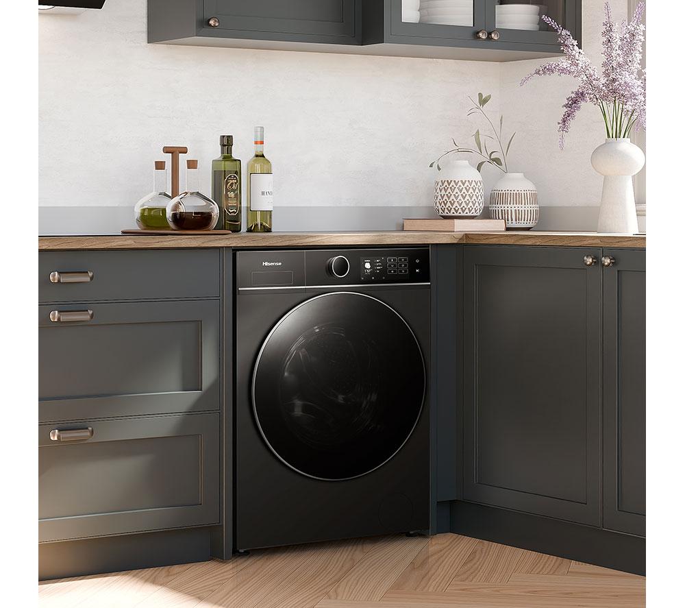 Lavadora HISENSE KitchenFit Serie 5i WF5I9043BBFS con Wi-Fi, 9 kg y 1400 rpm - Negra
