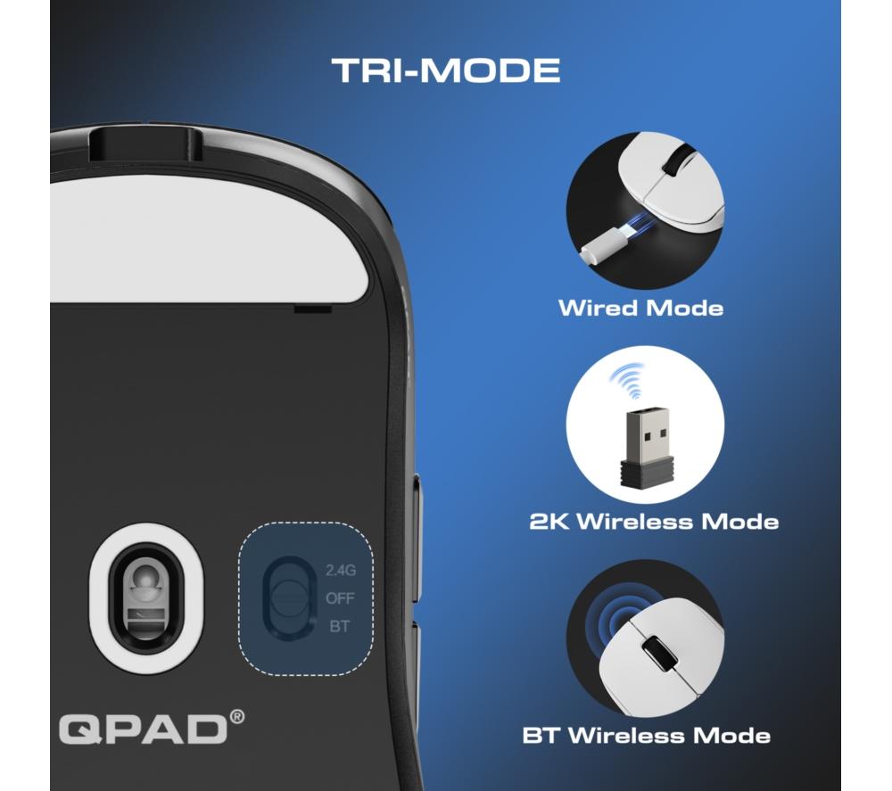 QPAD Mark Model 1 Wireless Optical Gaming Mouse