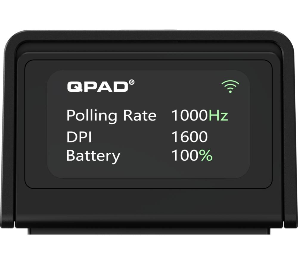 QPAD Mark Model 5 Wireless Optical Gaming Mouse - Black