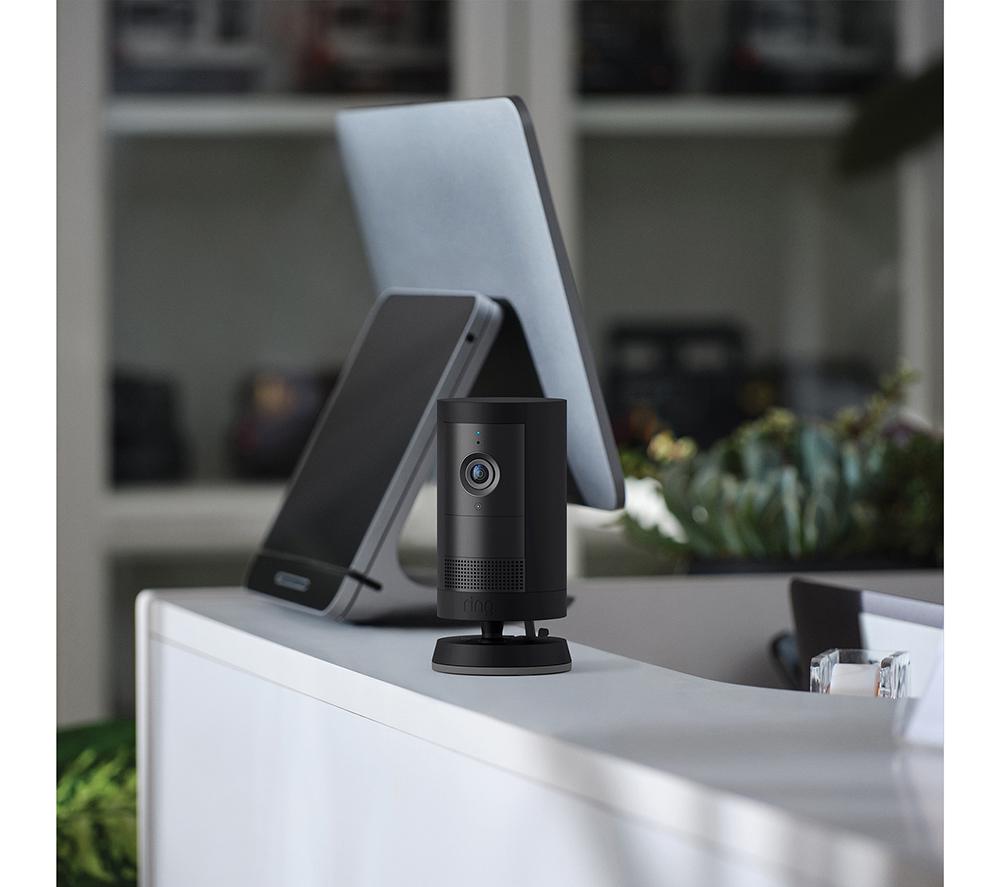 RING Outdoor Cam Plus Plug-in 2K WiFi Security Camera - Black