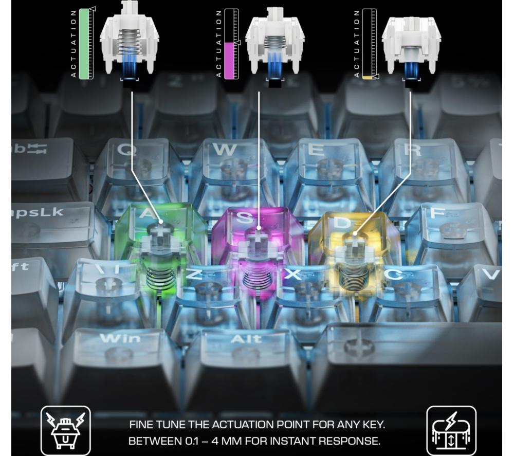 QPAD Flux 65 Magnetic Hall Effect Gaming Keyboard - Black