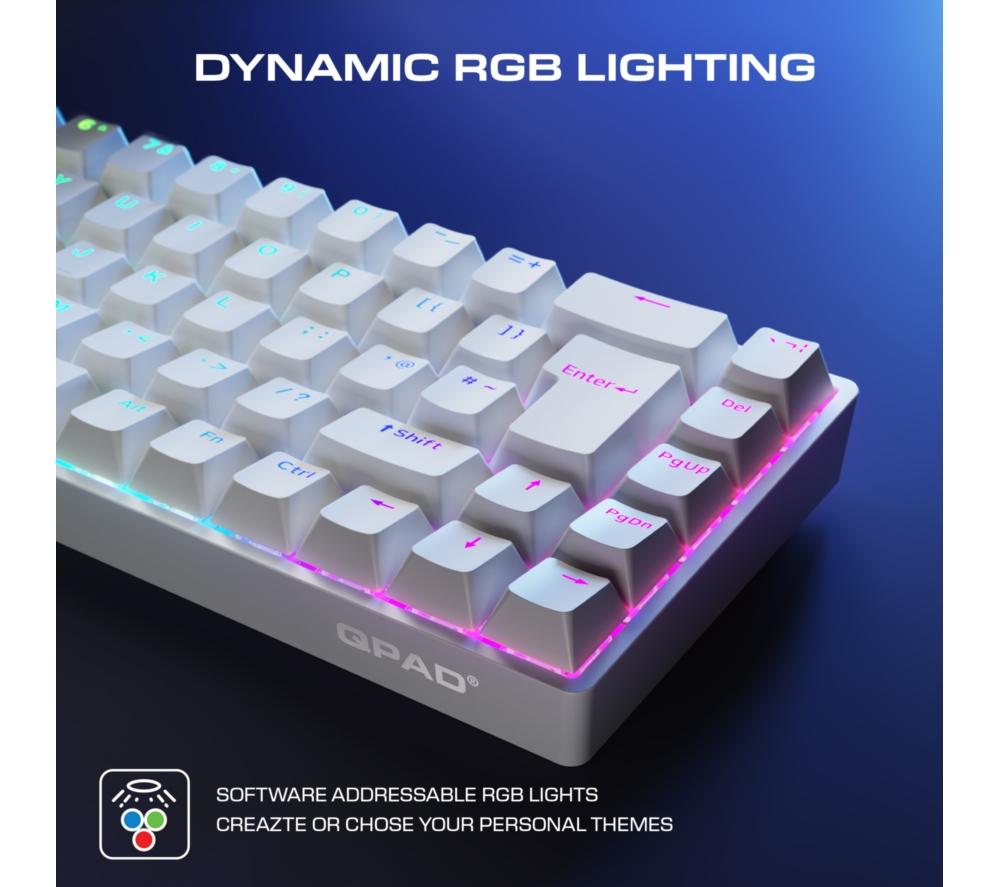 QPAD Flux 65 Magnetic Hall Effect Gaming Keyboard - Black