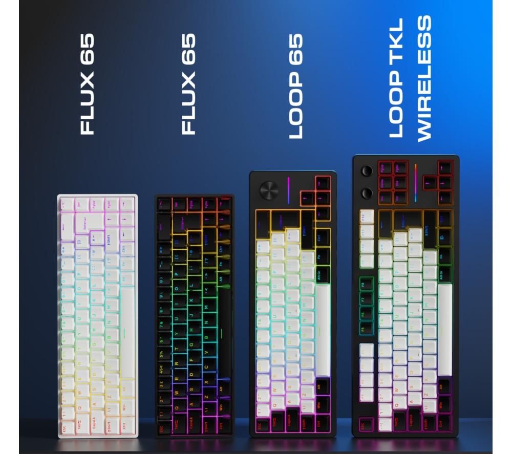 QPAD Flux 65 Magnetic Hall Effect Gaming Keyboard - Black