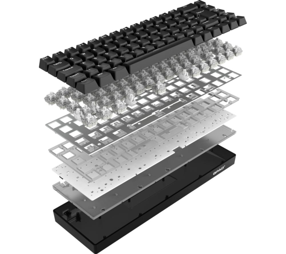 QPAD Flux 65 Magnetic Hall Effect Gaming Keyboard - Black