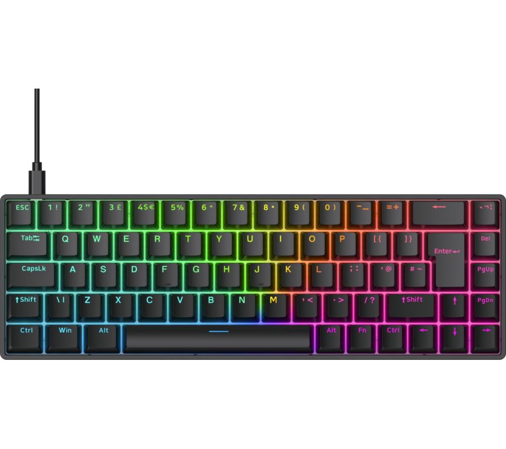 QPAD Flux 65 Magnetic Hall Effect Gaming Keyboard - Black