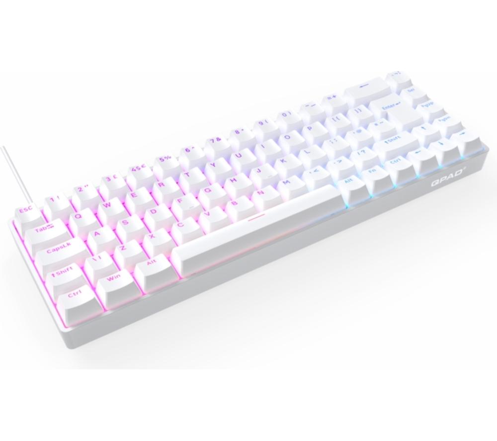 QPAD Flux 65 Magnetische Hall-Effekt Gaming-Tastatur - Weiß