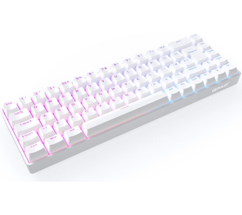 QPAD Flux 65 Magnetische Hall-Effekt Gaming-Tastatur - Weiß