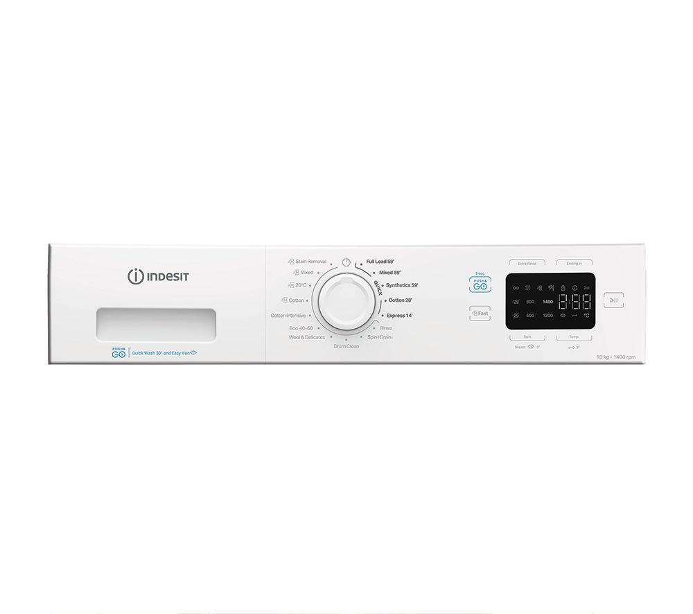 Lavadora INDESIT Push&Go IP 1046 UK 10 kg 1400 rpm - Blanca