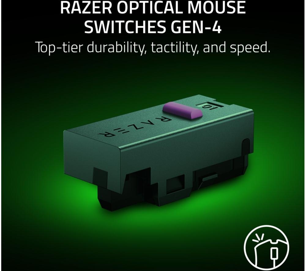 Ratón Óptico Inalámbrico para Juegos RAZER DeathAdder V4 Pro - Blanco