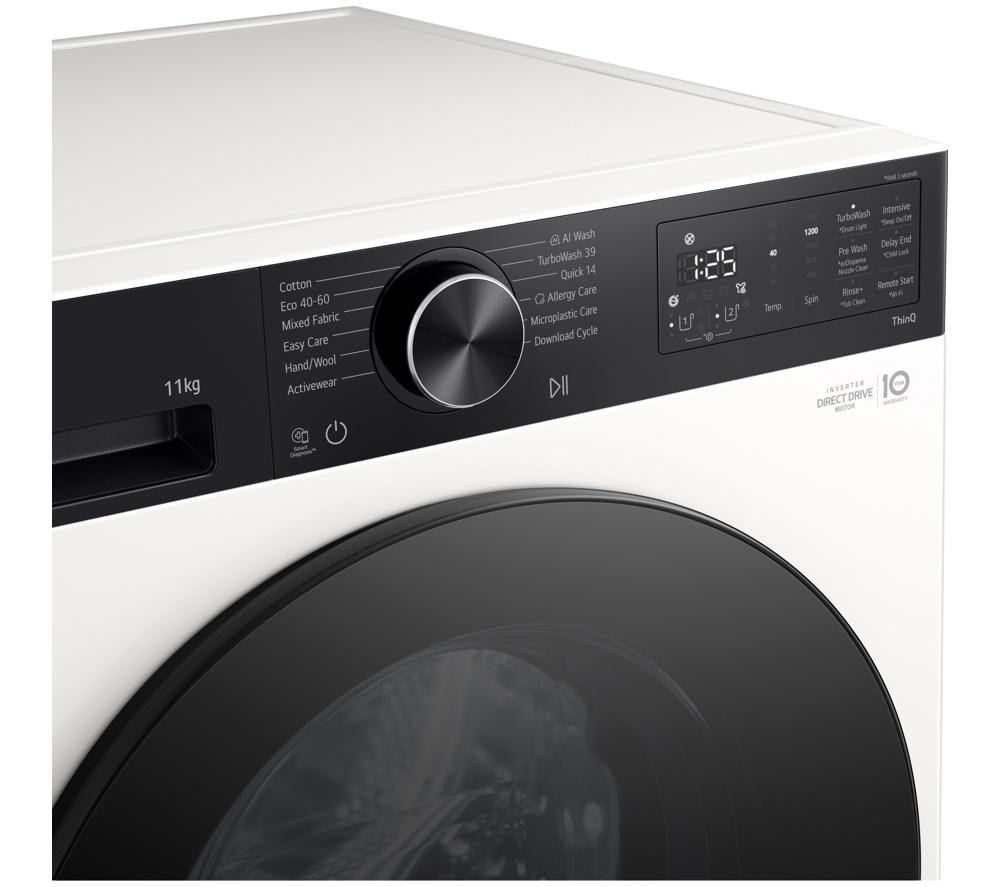 LG Series 5 ezDispense F4X5511THB WiFi-enabled 11 kg 1400 Spin Washing Machine - White
