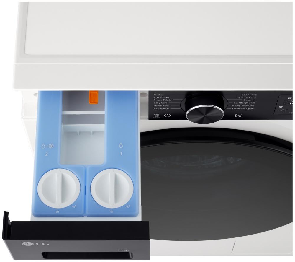 LG Series 5 ezDispense F4X5511THB WiFi-enabled 11 kg 1400 Spin Washing Machine - White