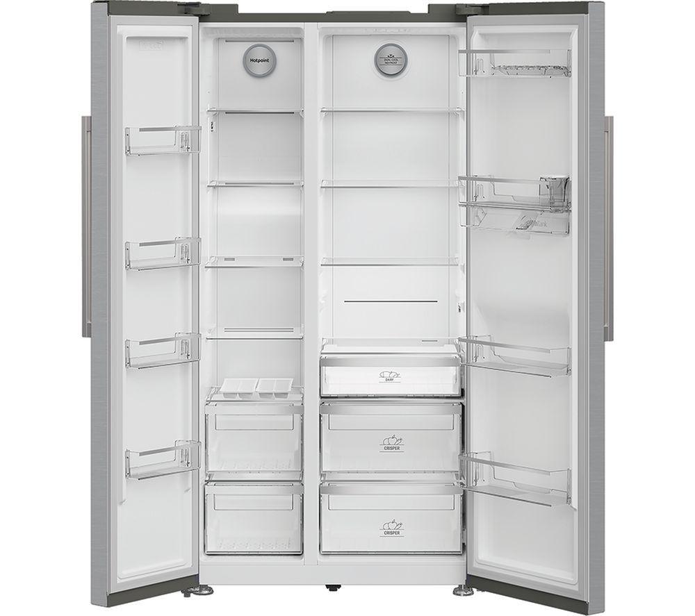 Frigorífico americano de doble tecnología No Frost HOTPOINT HPG2 6583W XP4UK - Plata
