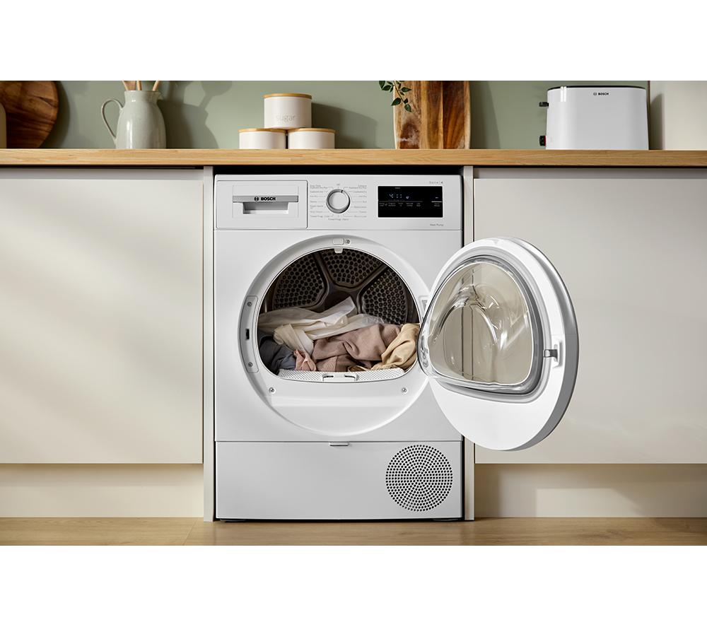 BOSCH Series 4 WTH85226GB 8 kg Heat Pump Tumble Dryer - White