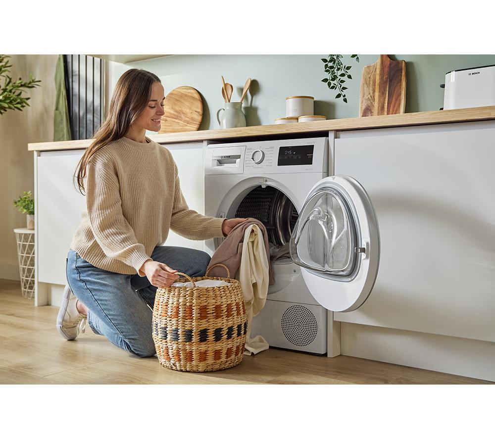 BOSCH Serie 4 WTH85226GB 8 kg Wärmepumpentrockner – Weiß