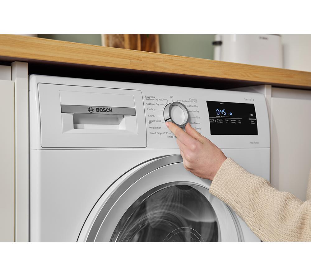 BOSCH Serie 4 WTH85226GB 8 kg Wärmepumpentrockner – Weiß