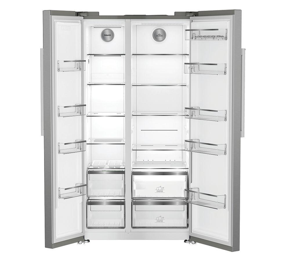 HOTPOINT HPG2 6592 XP4UK Dual No Frost American-Style Fridge Freezer - Silver