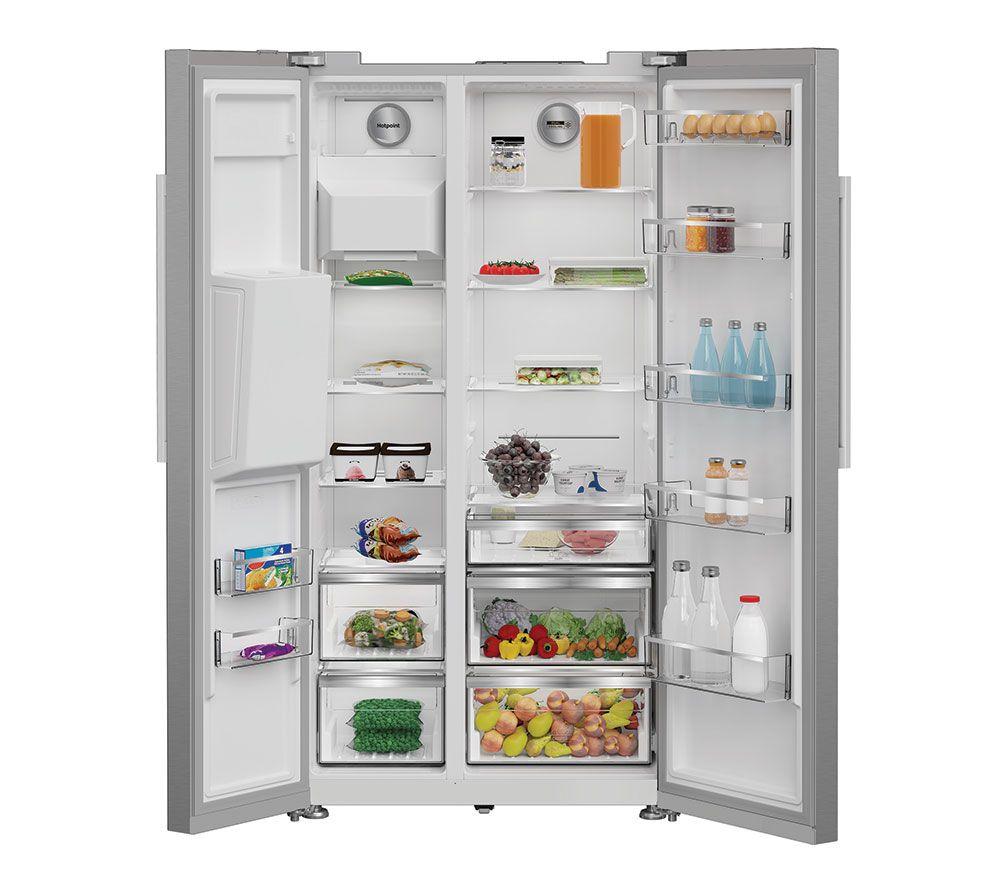 Frigorífico americano No Frost doble HOTPOINT HPG2 6573W XP4UK - Plateado
