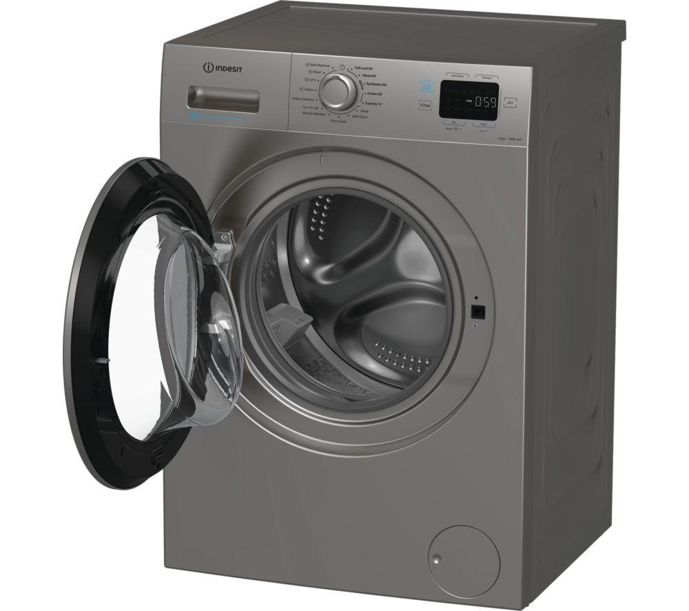 INDESIT Push&Go IP 946S PUSH&GO UK Lavadora de 9 kg y 1400 rpm - Plata