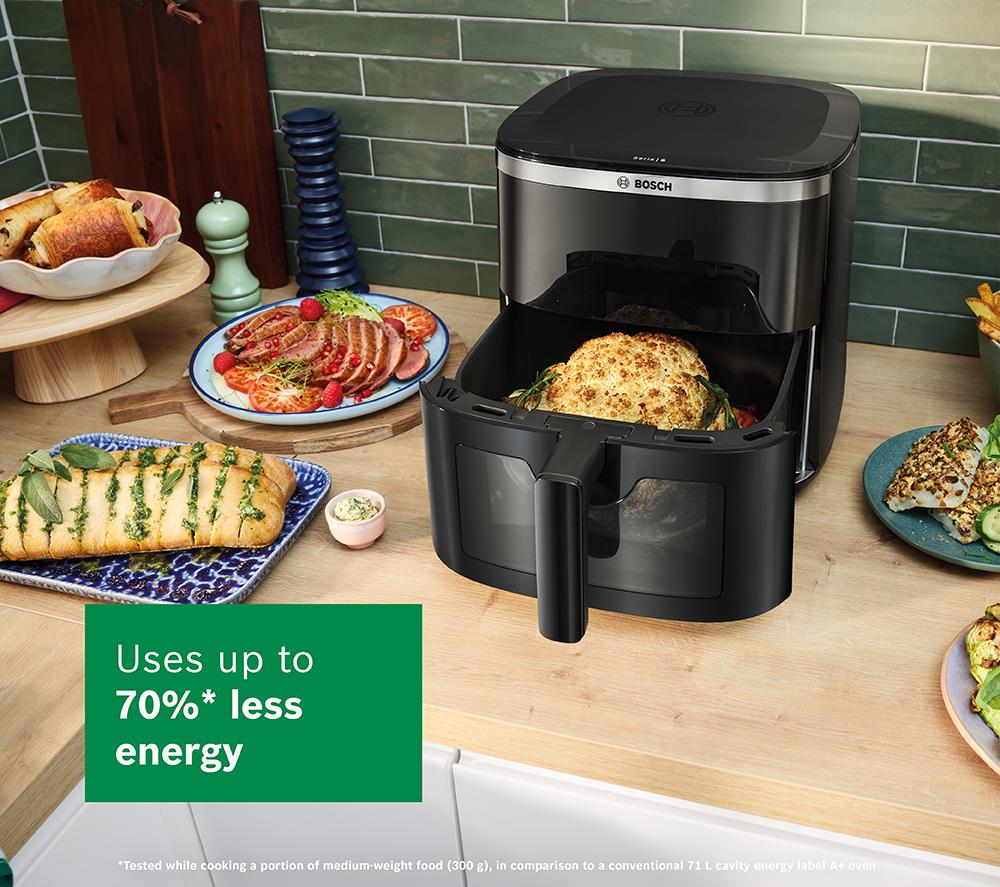 BOSCH Series 6 MAF671B1GB Freidora de aire y grill 9 en 1 - Negro