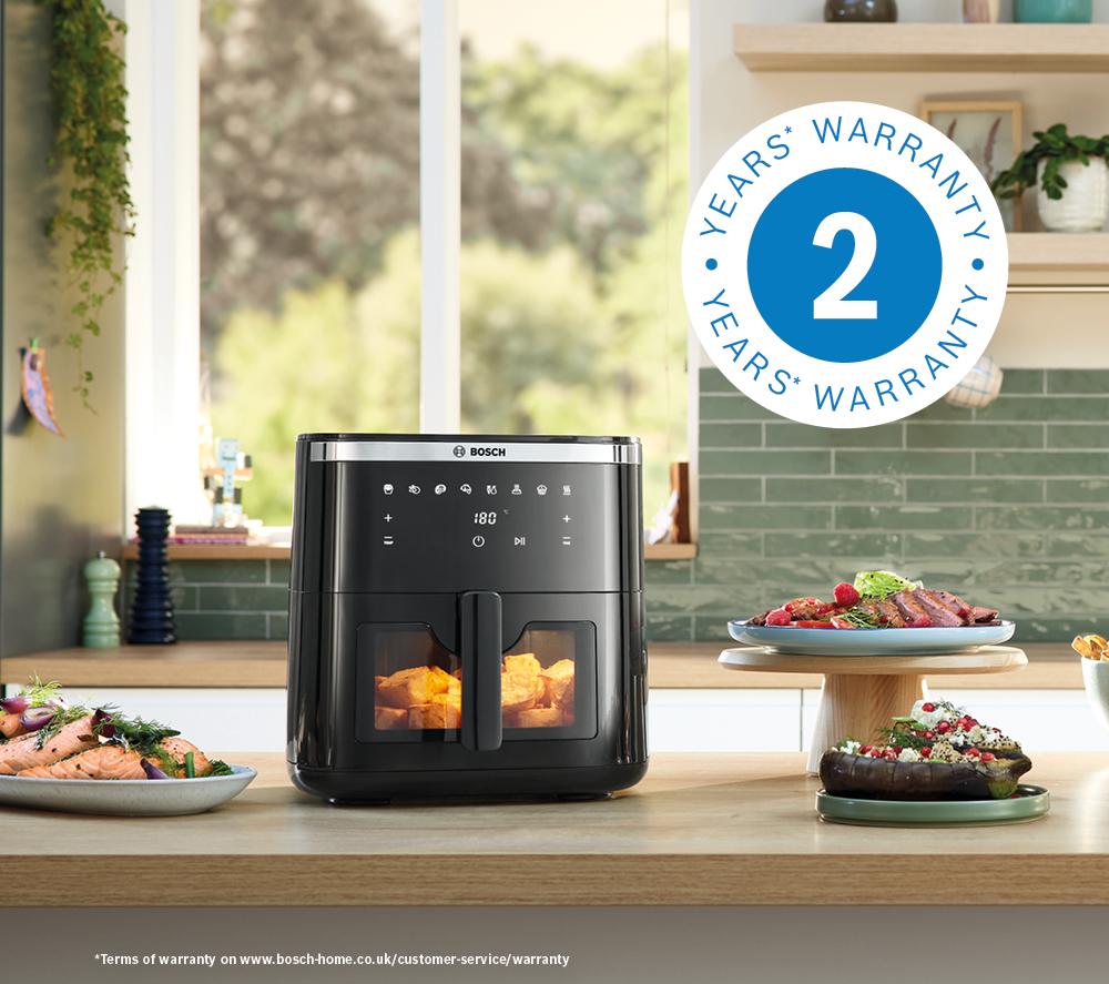 BOSCH Series 6 MAF671B1GB Freidora de aire y grill 9 en 1 - Negro