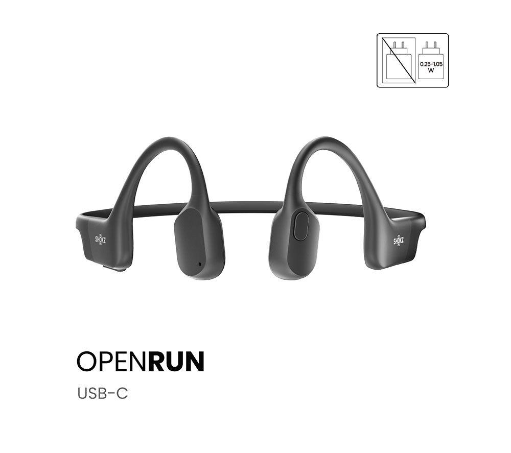SHOKZ OpenRun USB-C Wireless Bluetooth Sports Headphones - Black