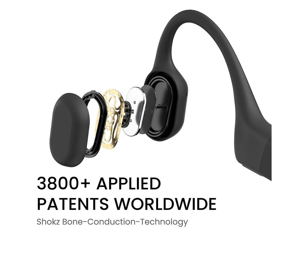 SHOKZ OpenRun USB-C Wireless Bluetooth Sports Headphones - Black