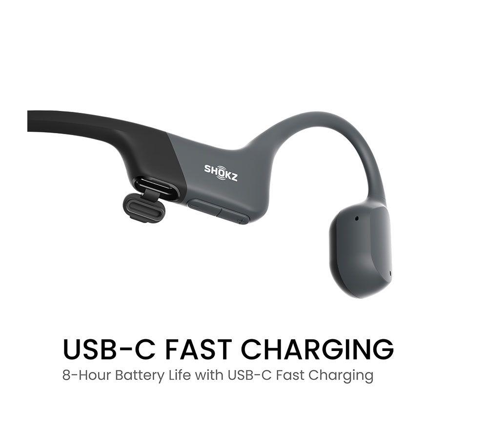 SHOKZ OpenRun USB-C Wireless Bluetooth Sports Headphones - Black