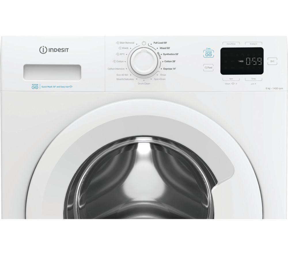 INDESIT Push&Go IP 946 PUSH&GO UK Lavadora de 9 kg y 1400 rpm - Blanca