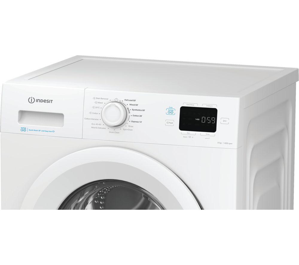 INDESIT Push&Go IP 946 PUSH&GO UK Lavadora de 9 kg y 1400 rpm - Blanca