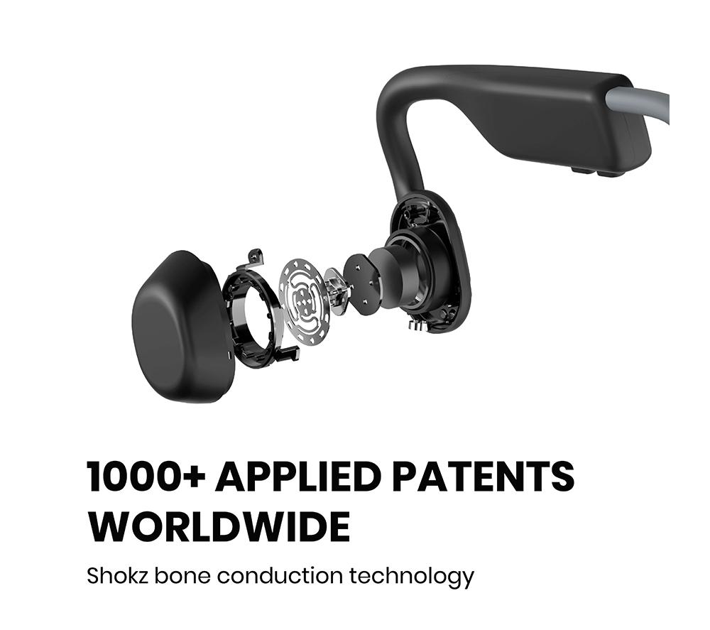 Auriculares deportivos Bluetooth inalámbricos SHOKZ OpenMove - Gris