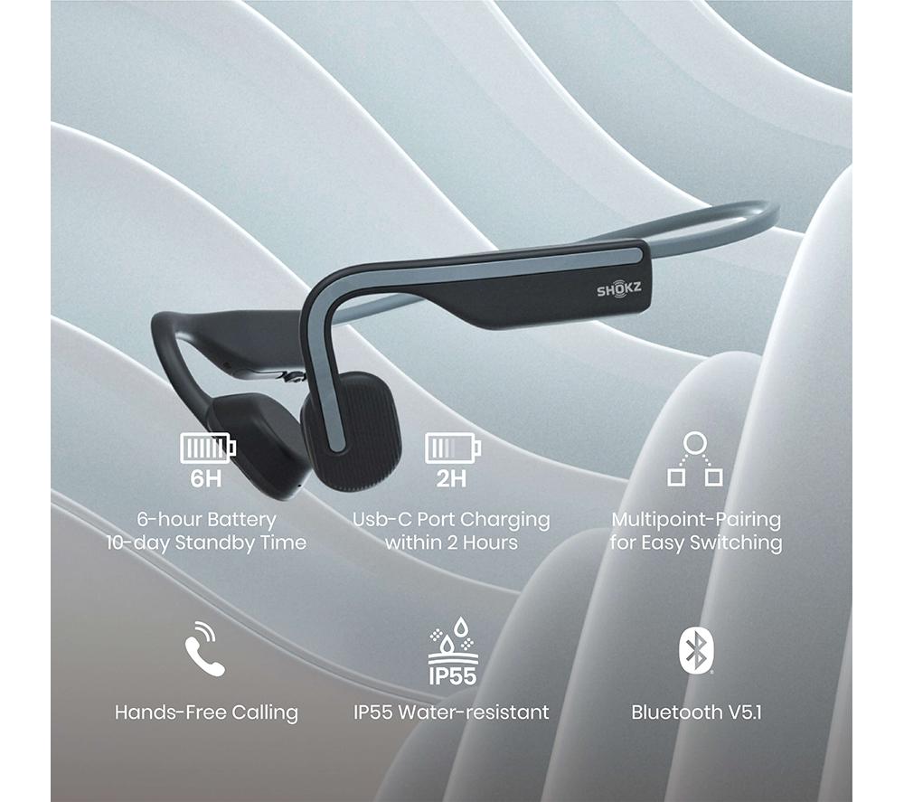 Auriculares deportivos Bluetooth inalámbricos SHOKZ OpenMove - Gris
