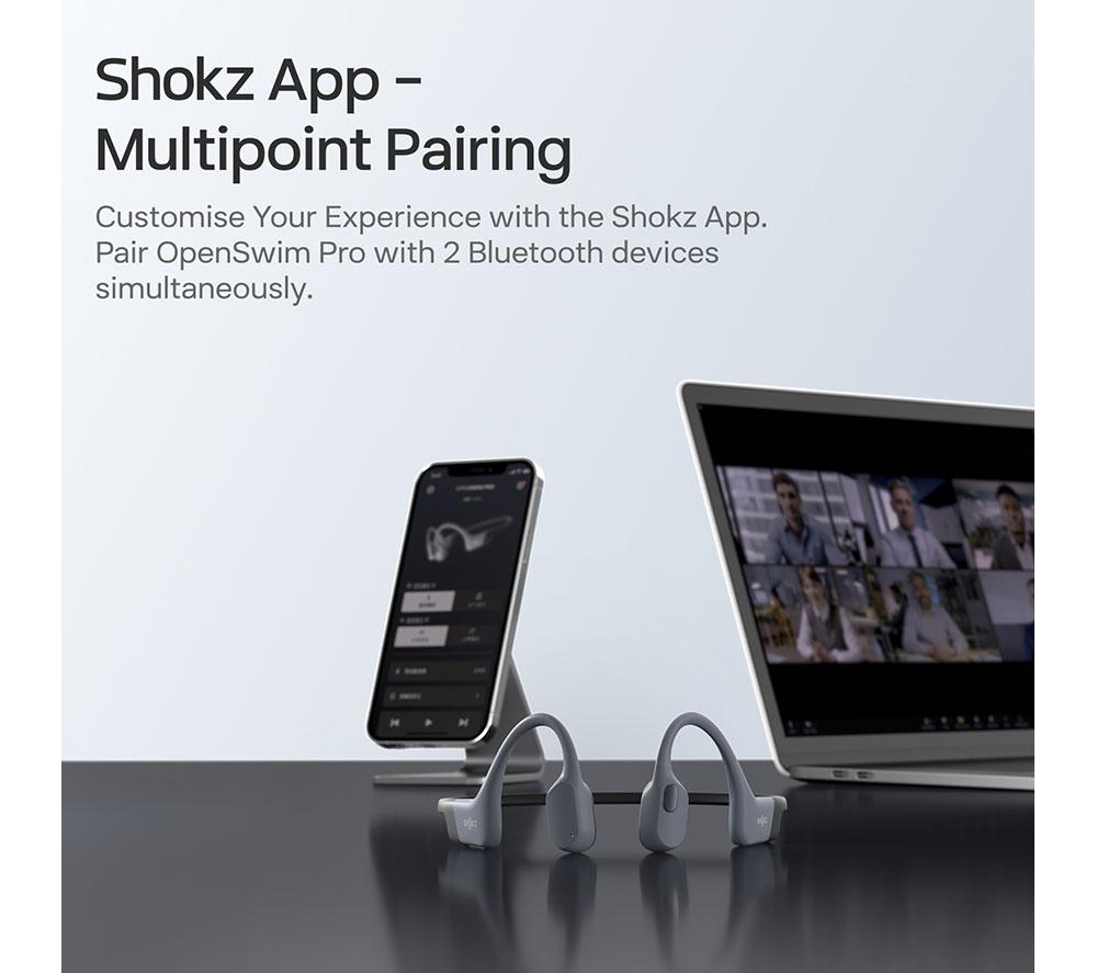 Auriculares inalámbricos Bluetooth SHOKZ OpenSwim Pro - Gris
