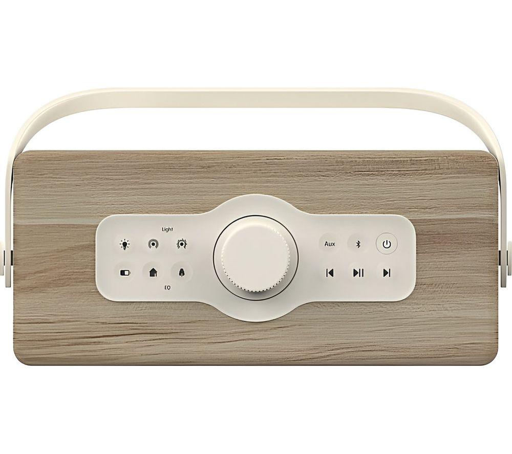 Altavoz portátil Bluetooth PURE Classic Aura - Blanco algodón y roble